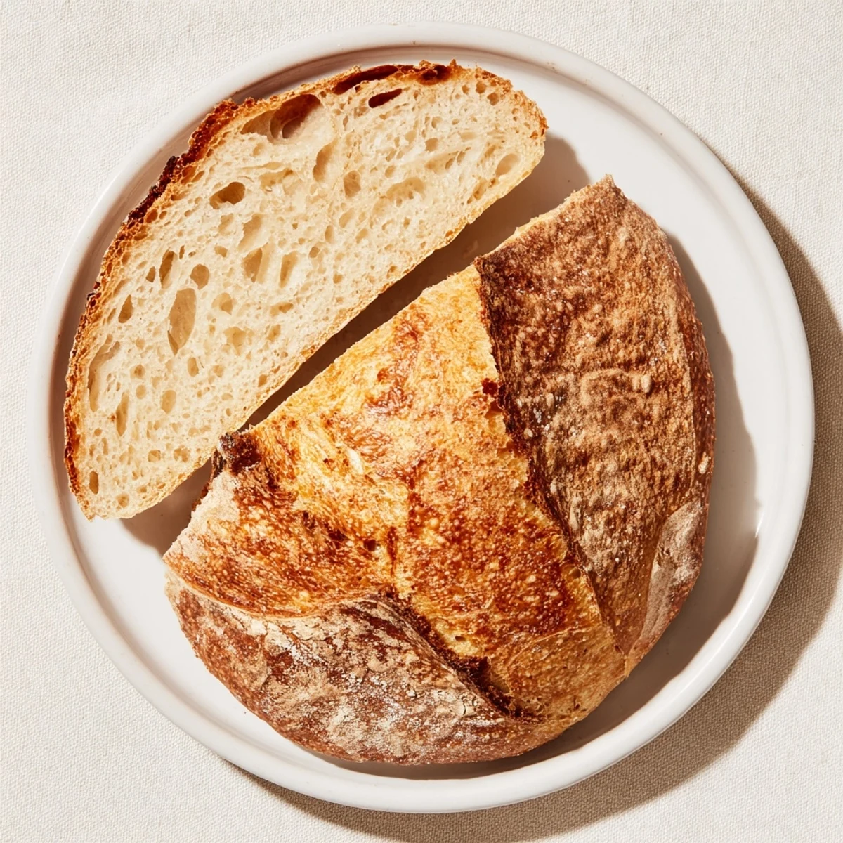 Homemade artisan-style, the best easy no-knead bread, bubbling and crusty, ready to slice and serve.