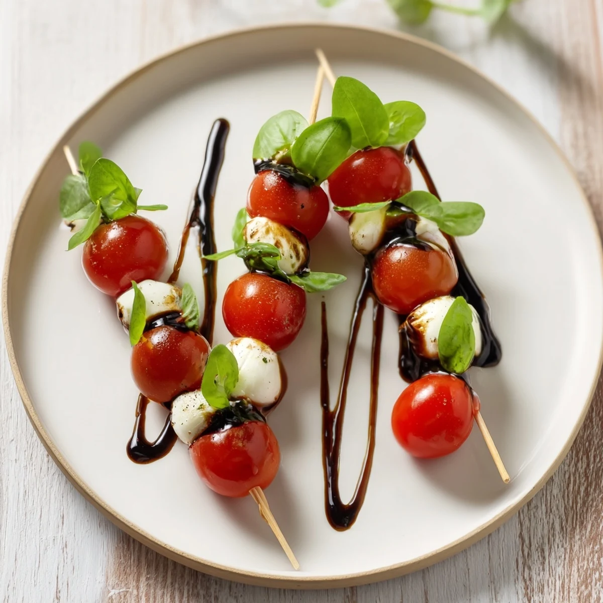 These simple Fresh Caprese Salad Skewers feature juicy tomatoes and creamy cheese, ideal for a light meal.