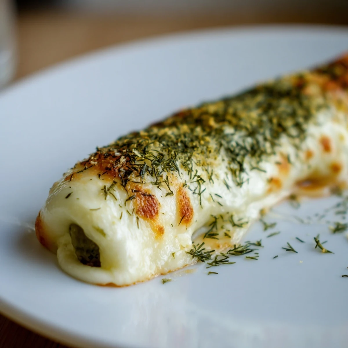 Enjoy hot, homemade melted cheese pickle rolls, perfect for a quick and savory treat.