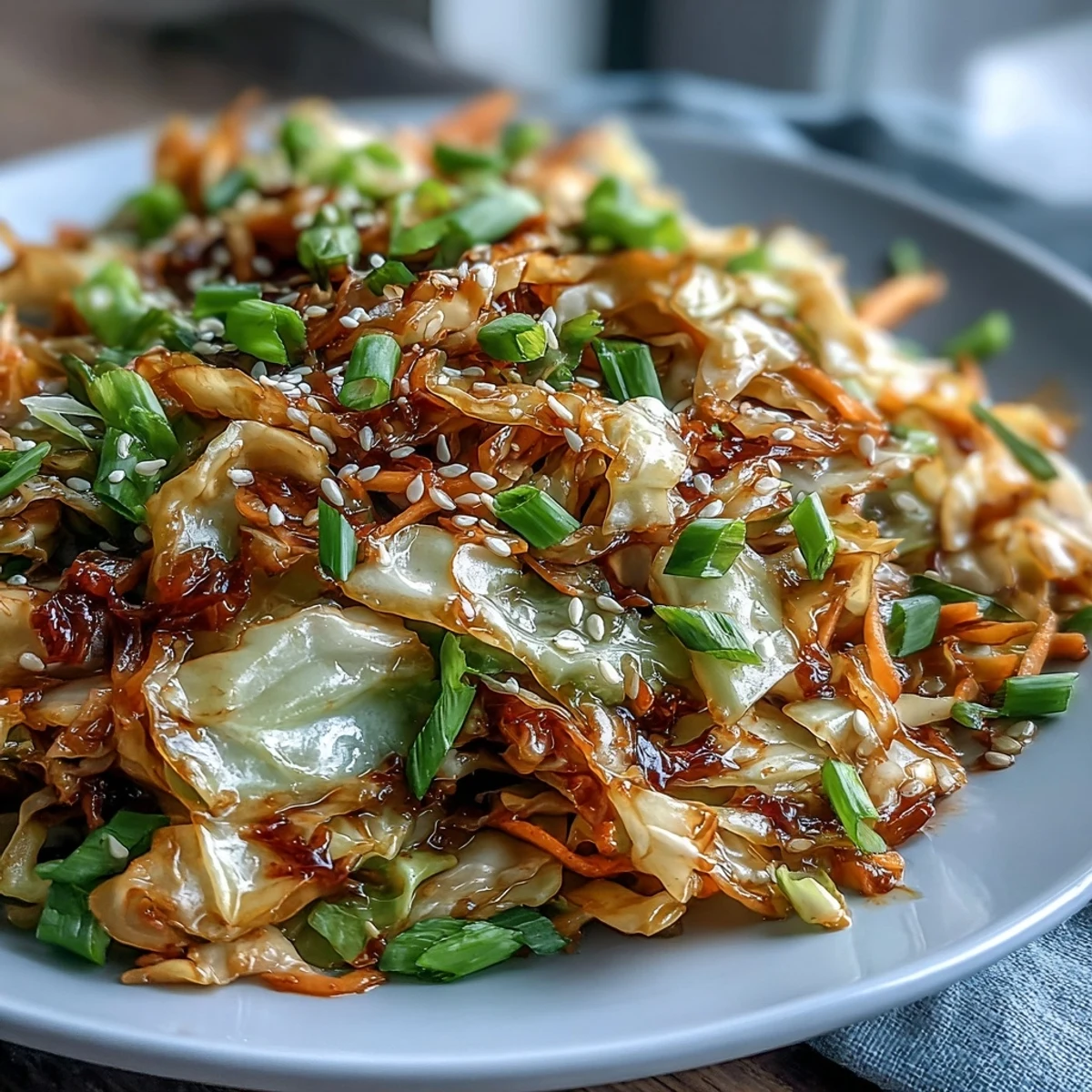Crisp stir-fried Hot and Sour Cabbage with tender carrots and scallions in a glistening tangy sauce.