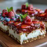Fourth of July No-Bake Cheesecake