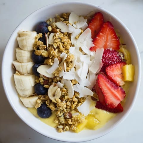 Frozen fruit blends into a sweet, healthy start - the beautiful textures of Breakfast Smoothie Packs.