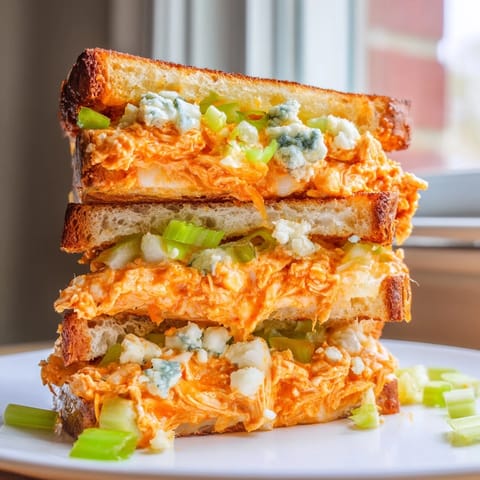 Buffalo Chicken Grilled Cheese