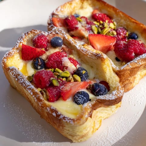 Imagine the rich, creamy center of this perfect homemade Custard Toast, ready for a lovely breakfast.