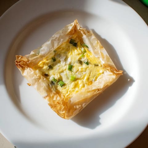 Crispy Rice Paper Egg Cheese