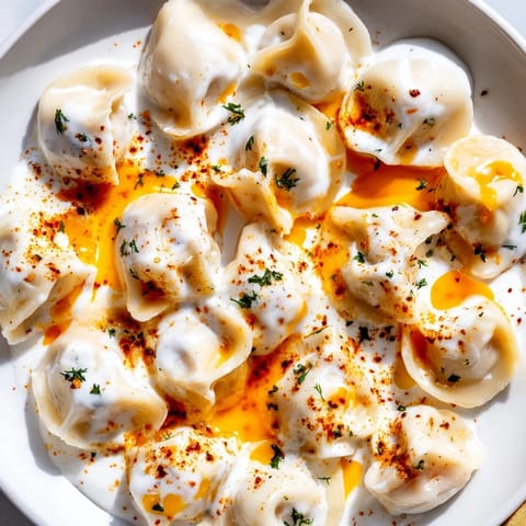 Turkish Cheesy Manti Delicacy