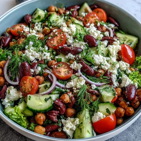 Bright lemon-oregano dressing coats chickpeas and colorful vegetables in this refreshing Mediterranean-style side dish for summer.