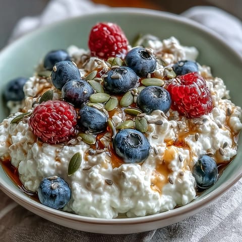 5-Minute Cottage Cheese Berry Bowl