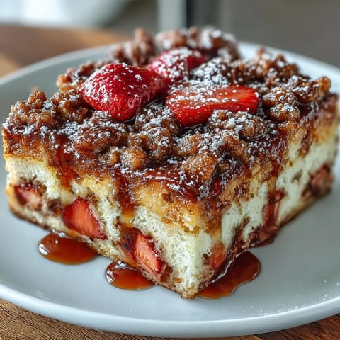 Galentines Strawberry French Toast