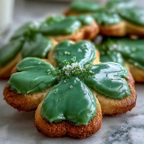 St Patricks Shamrock Cookies