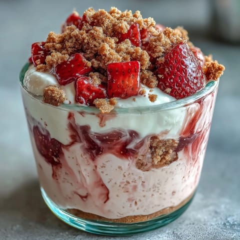 Strawberry Cheesecake Overnight Oats