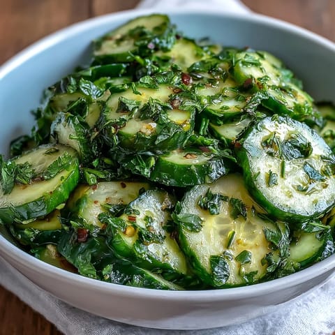 Vibrant spring salad of cucumbers, radishes, and scallions, tossed in a bright dill vinaigrette for a refreshing bite.  