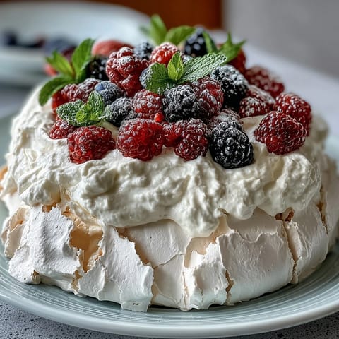 Mothers Day Pavlova Mixed Berries