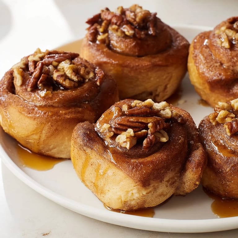 Freshly baked, sweet Pecan and Honey Sticky Buns, featuring swirls of cinnamon and a honey glaze everyone loves.