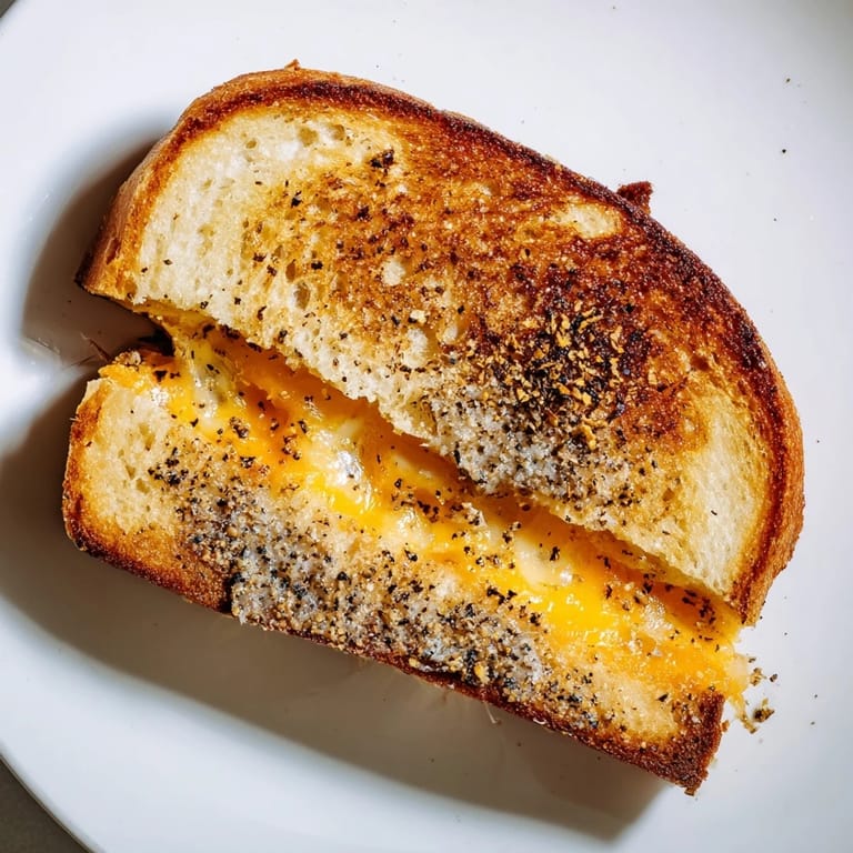 Perfectly grilled truffle oil grilled cheese; oozing cheese, a delightful crunch, ready to enjoy with a salad.
