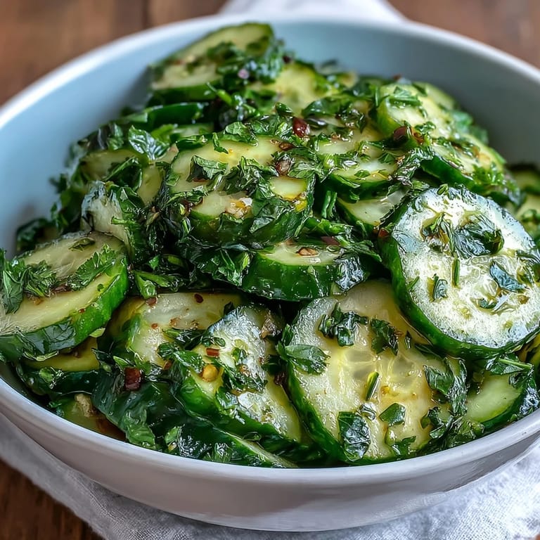 Vibrant spring salad of cucumbers, radishes, and scallions, tossed in a bright dill vinaigrette for a refreshing bite.  