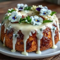 Spring Floral Drip Cake with Lemon Frosting: vibrant layers of vanilla cake frosted with zesty lemon buttercream, topped with pastel white chocolate drip and fresh edible flowers.