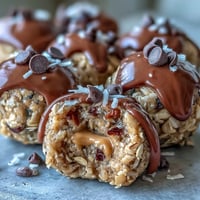 Wholesome no-bake oat bites with peanut butter, honey, and chocolate chips—perfect for a quick, energizing snack on the go.